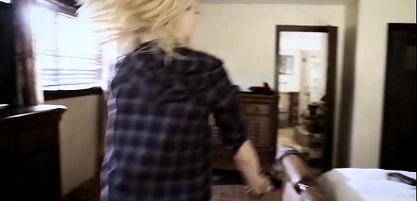 Naive teen Haley Reed used by a two dirty strangers with big hard cock